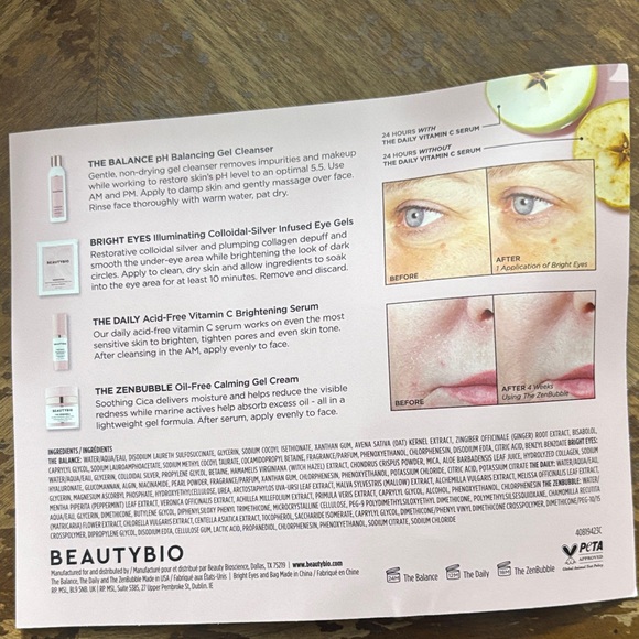 Beautybio Set with Makeup bag and trial size products. - Picture 3 of 4